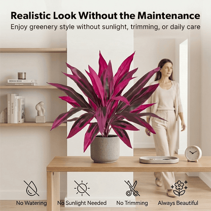 🎁 Last Day 60% OFF - Artificial Boston Fern & Dragon's Blood Tree Plants
